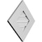 Ekena Millwork Diamond Surface Mount PVC Gable Vent: Non-Functional, w/ 3-1/2"W x 1"P Standard Frame, 18"W x 18"H GVPDI18X1801SN - alternate 2